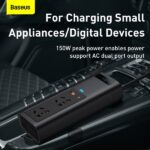 اینورتر برق بیسوس (Power inverter 150w(220v UK - Image 4