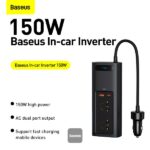 اینورتر برق بیسوس (Power inverter 150w(220v UK - Image 8