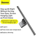 لامپ گیره ای دسکتاپ بیسوس i-wok USB Stepless Dimming Screen Hanging Light - Image 7
