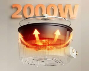 قابلمه برقی چند منظوره شیائومی Deerma DEM-DG50W - Image 6