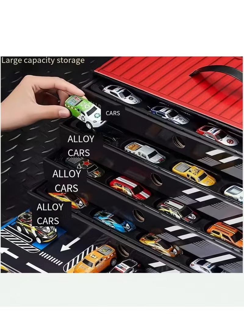 مجموعه 48 عددی ماشینهای اسباببازی با جعبه نمایشی