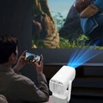 ویدئو پروژکتور اندروید شارژی Pan-Tilt Lamp Projector K2 - Image 5