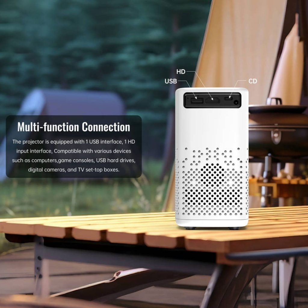 ویدئو پروژکتور اندروید شارژی Mini Portable Projector H1P