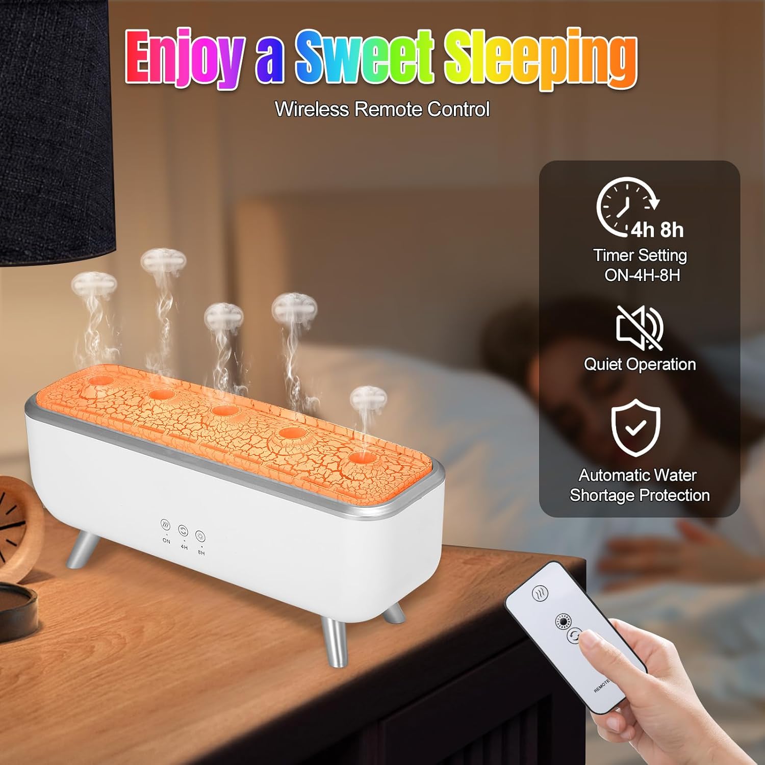 دستگاه رطوبت ساز و آروماتراپی مدل عروس دریایی V79