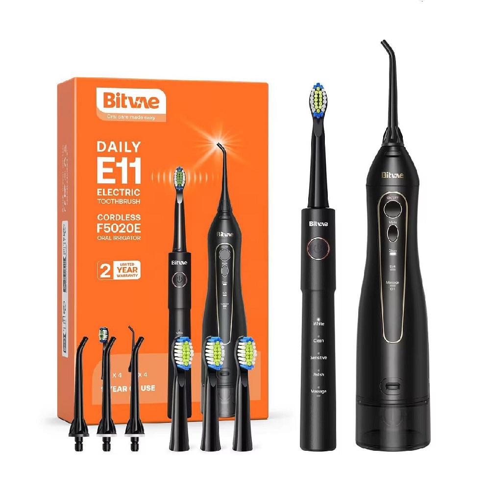 ست مسواک برقی و واترجت Bitvae E11 Cordless F5020E