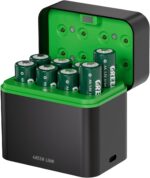 کیس شارژ باتری 8 عددی گرین لاین rechargeable 8*AAA battery dock - Image 2